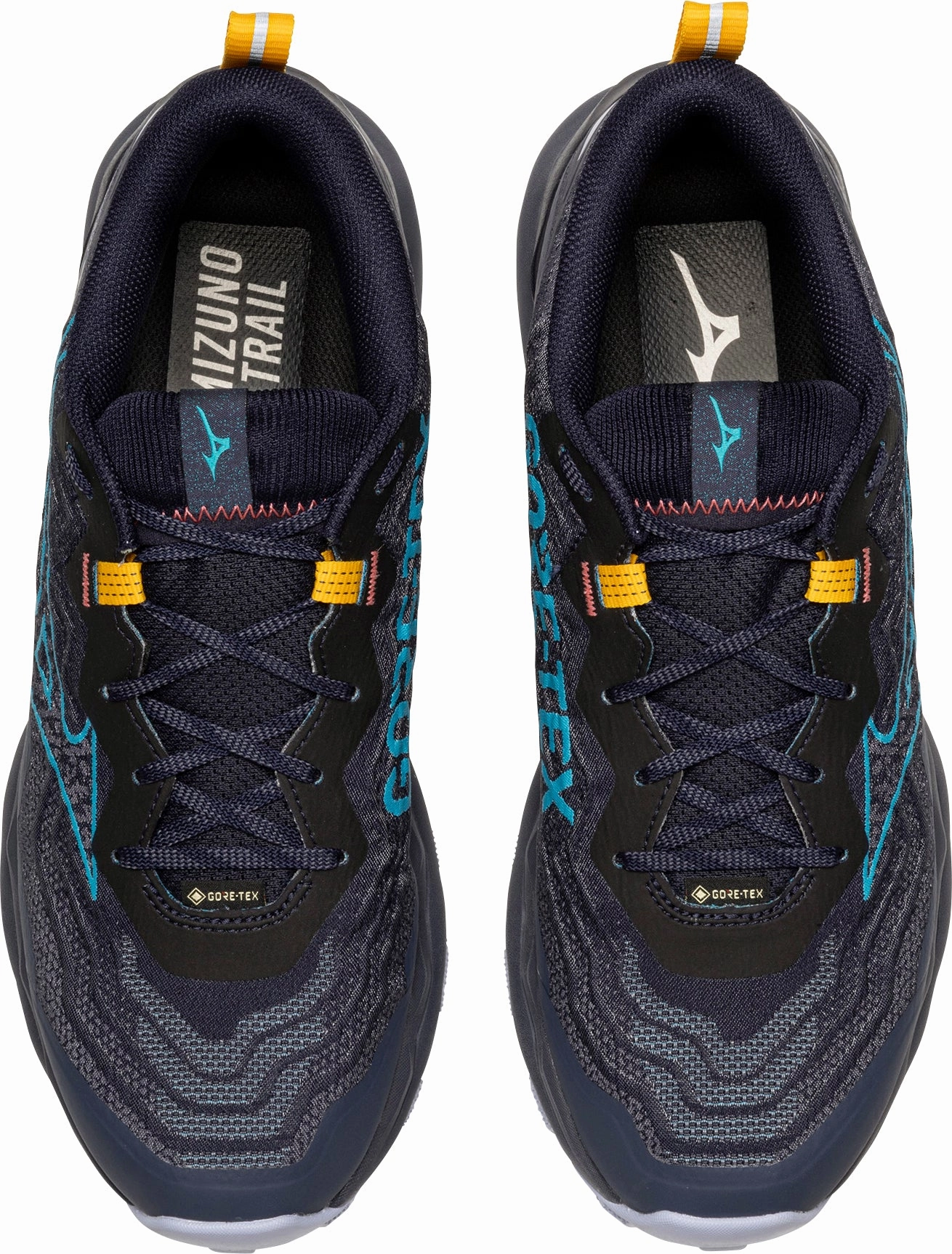 Mizuno Wave Daichi 9 GORE-TEX Mens Trail Running Shoes - Blue PaddedCollar
