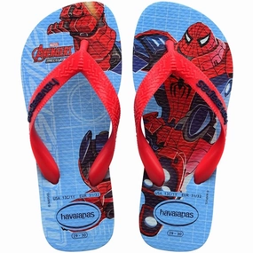 Havaianas Kids Sandals Top Marvel II Blue Water Soft Touch Thermoplastic Uppers