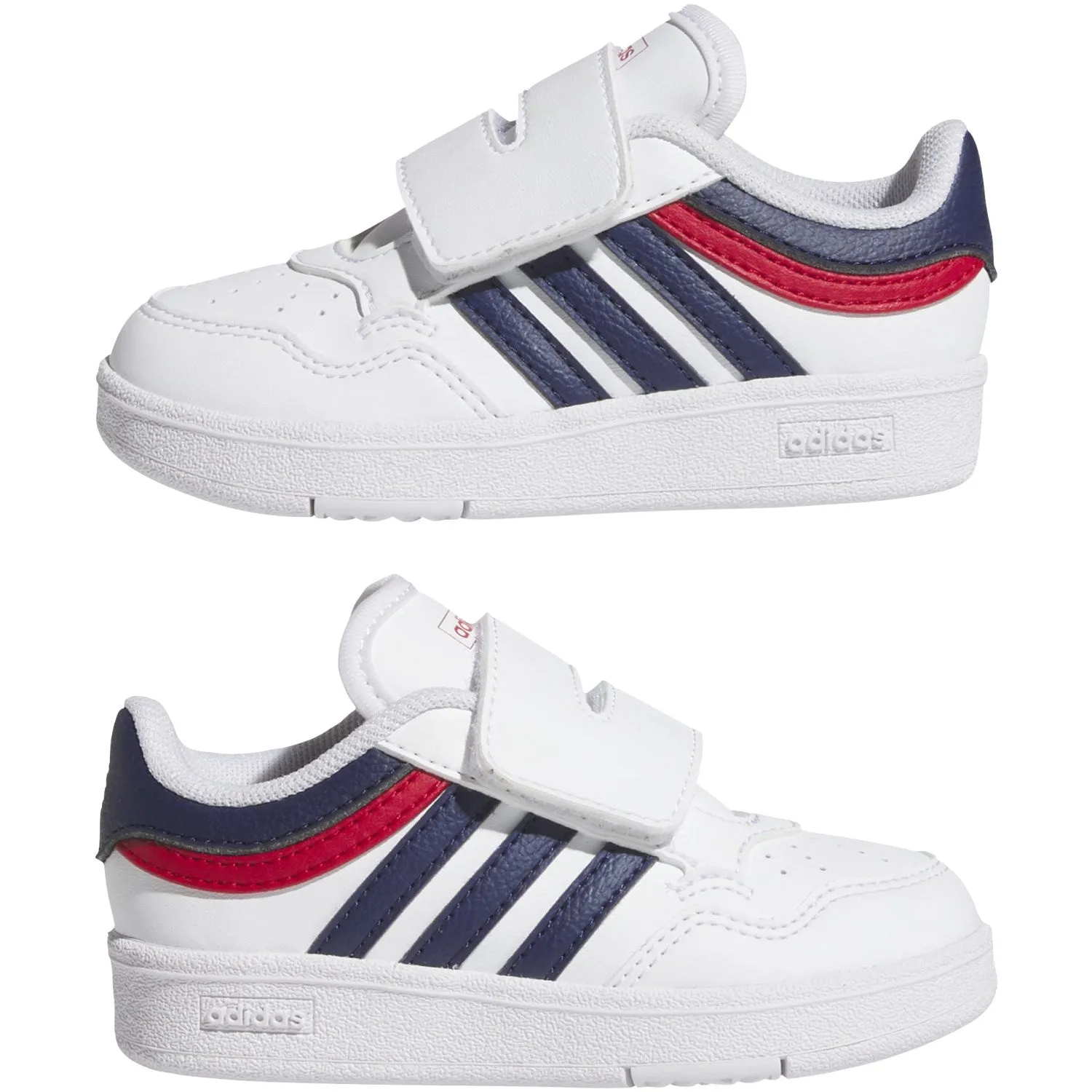 adidas Originals Ftwr White/Dark Blue/Better Scarlet Hoops 4.0 Cf I Sneakers Anti Fatigue Footbeds Grip Sole