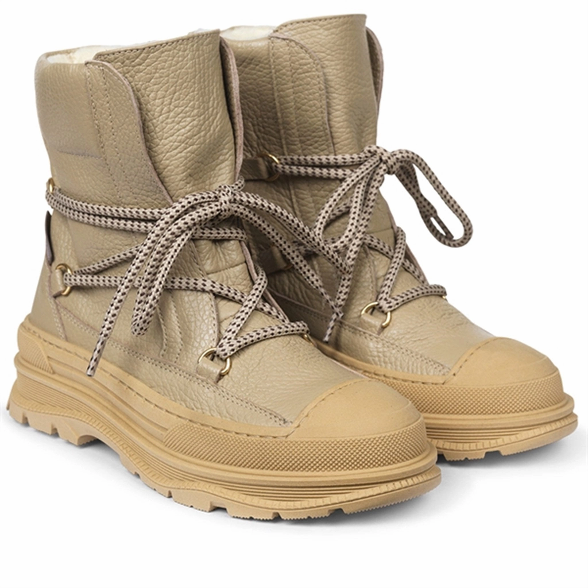 Eco Material River Crossing Angulus Tex-Boots With Ties and Zipper Sand