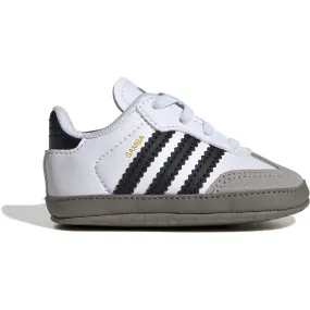 MemoryFoamInsole adidas Originals Ftwr White/Core Black/Clear Granite Samba Crib Sneakers