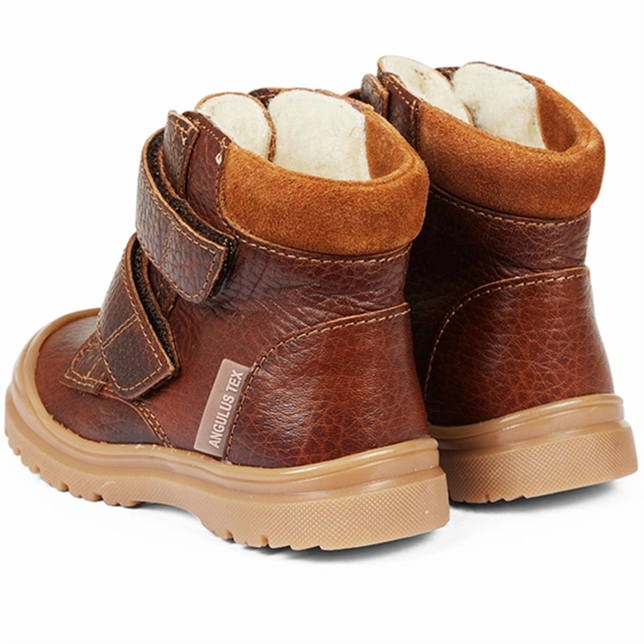 Comfortable Balance Angulus Starter Tex Boots With Velcro Cognac/Cognac