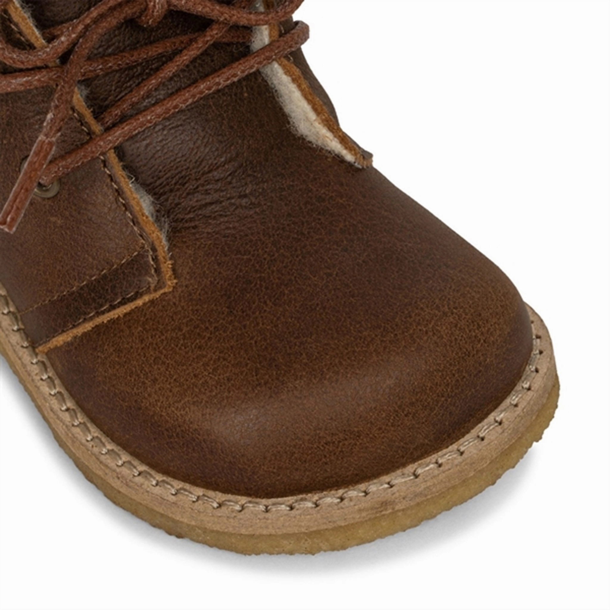 Konges Sl?jd Cognac Woolie Boot Construction Ready