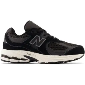 Woven Texture Perforated Airflow Zones New Balance 2002 Kids Sneakers Black