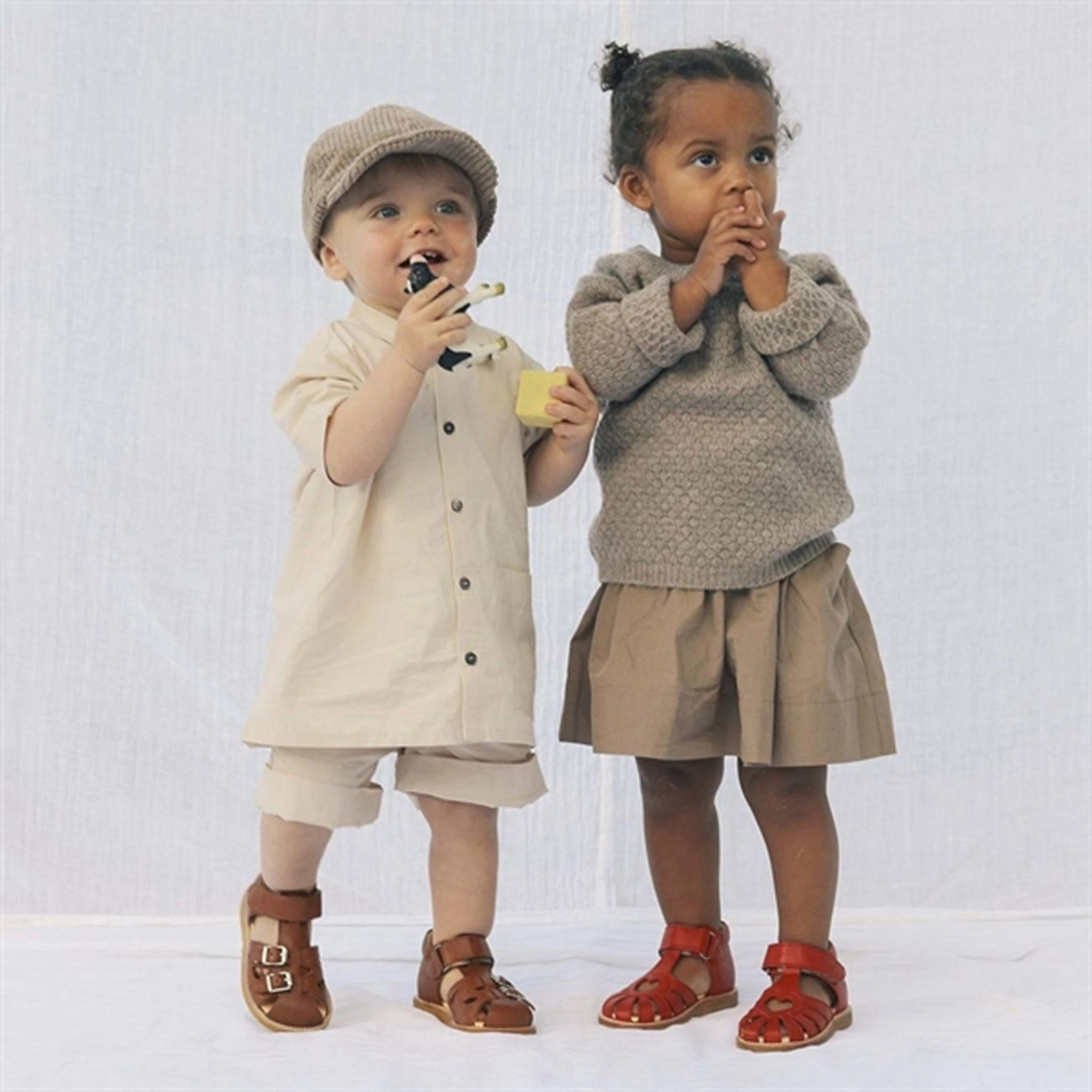 Angulus Starter Shoe w. Heart and Velcro Red Quick Rest Urban Look