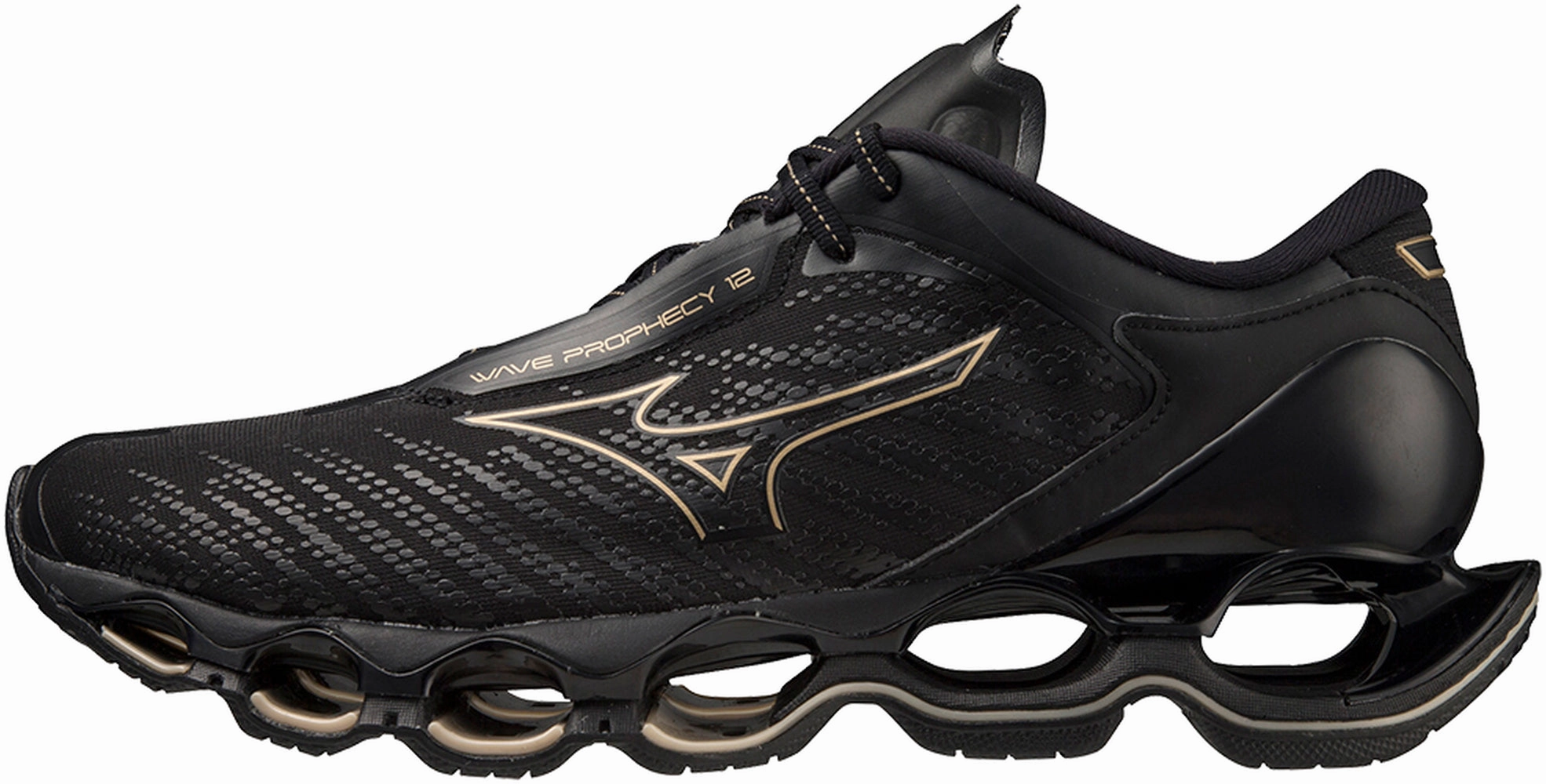 Mizuno Wave Prophecy 12 Running Shoes - Black Non Marking Outsole