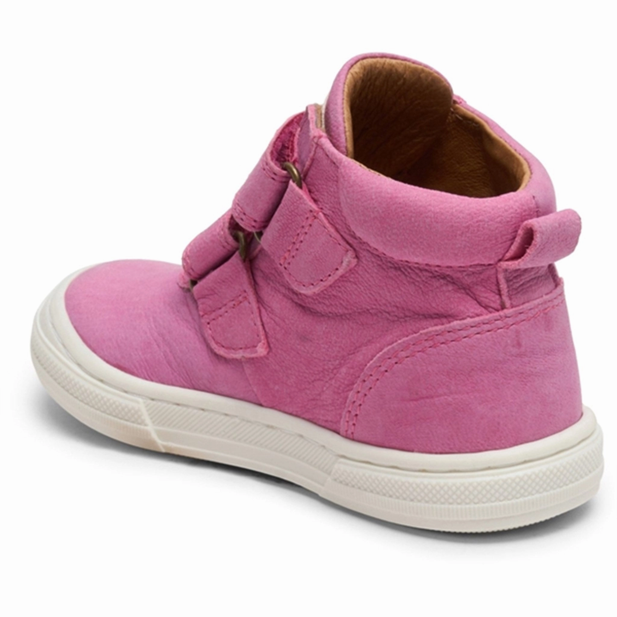 Bisgaard Rainbow Velcro Shoe Pink Good Traction