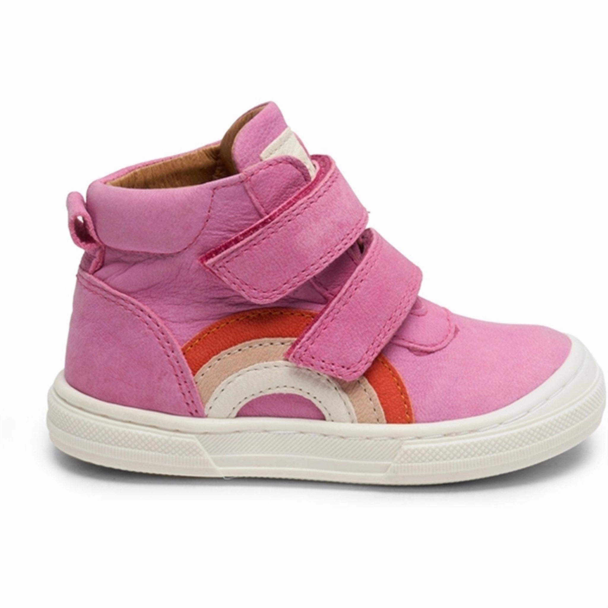 Eco Material Outdoor Explorer Bisgaard Rainbow Velcro Shoe Pink