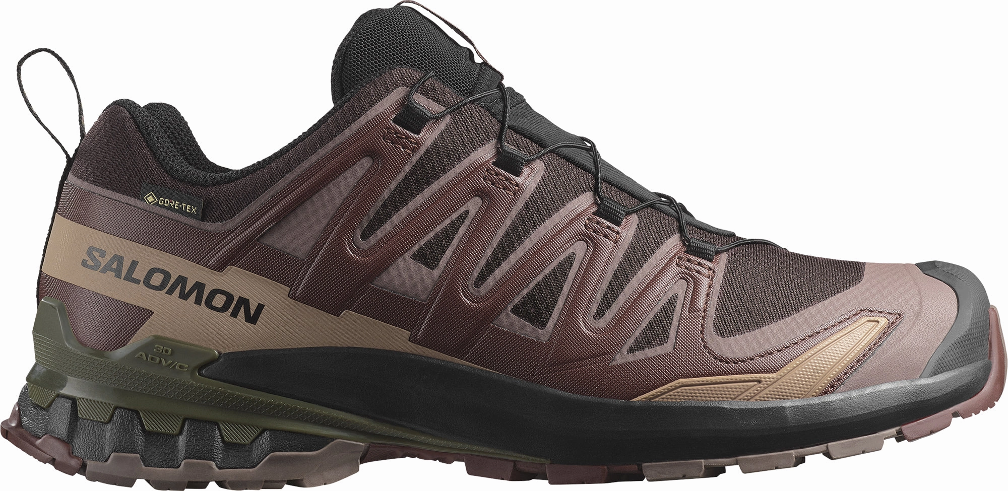 Salomon XA Pro 3D V9 GORE-TEX Mens Trail Running Shoes - Brown Zero Drop Running training - session shoe suitability