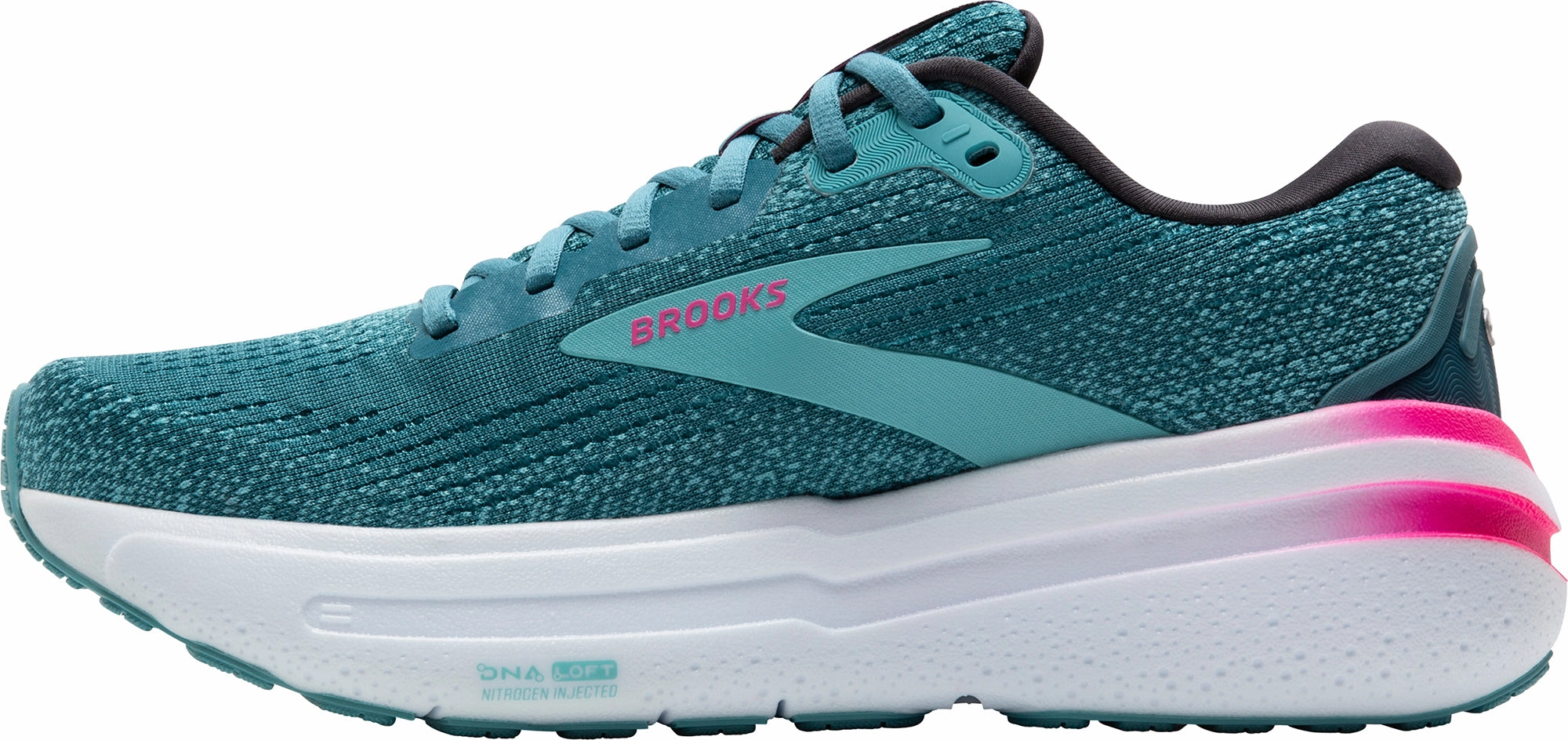 Quick Drying Inner Liner Breathable Upper Design Brooks Ghost Max 2 Womens Running Shoes - Blue