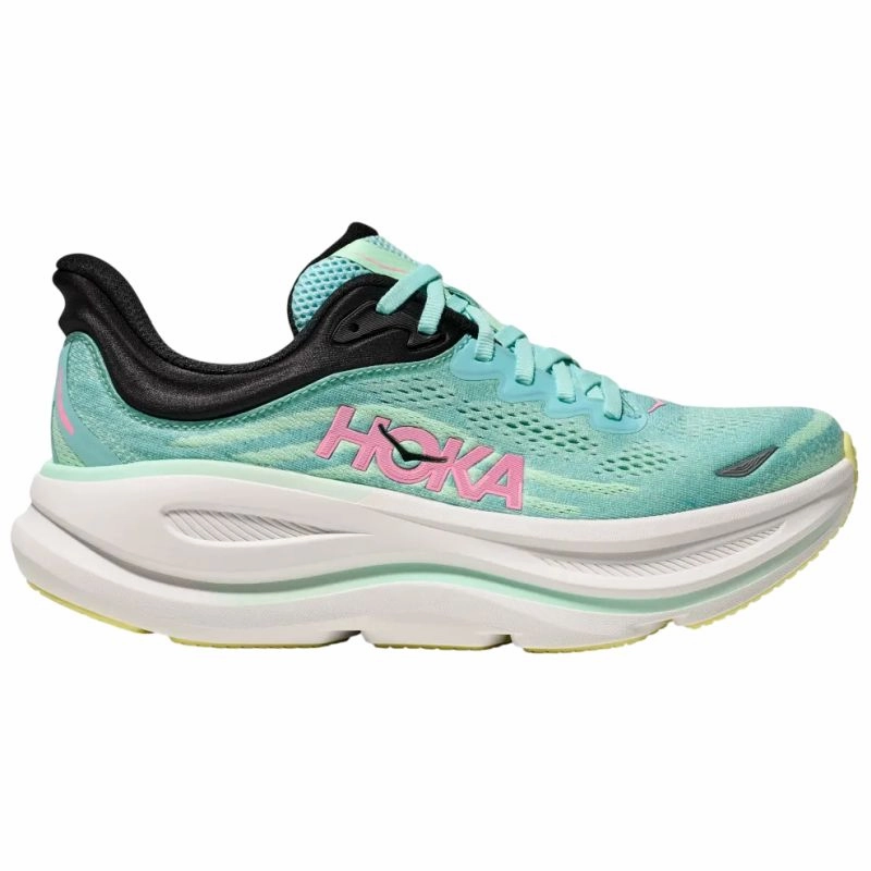 HOKA Bondi 9 B Womens Running Shoes Anti Static Materials Thermoplastic Overlays