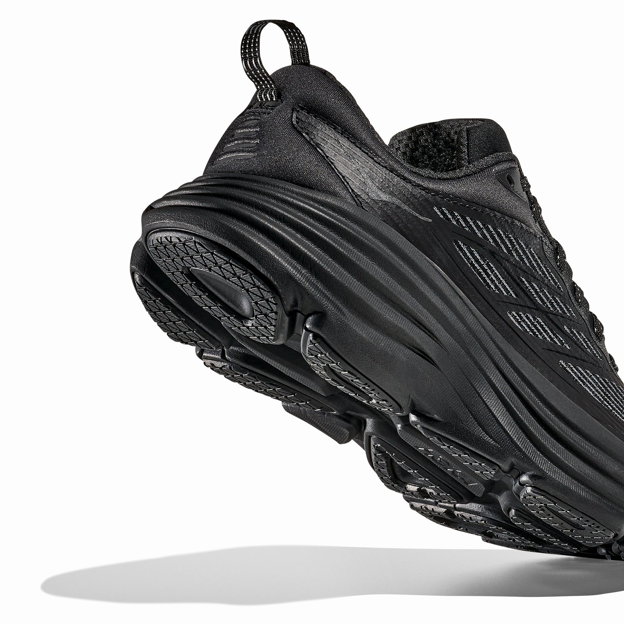 concrete running footwear Hoka U Bondi 8 TS Carged Shoes