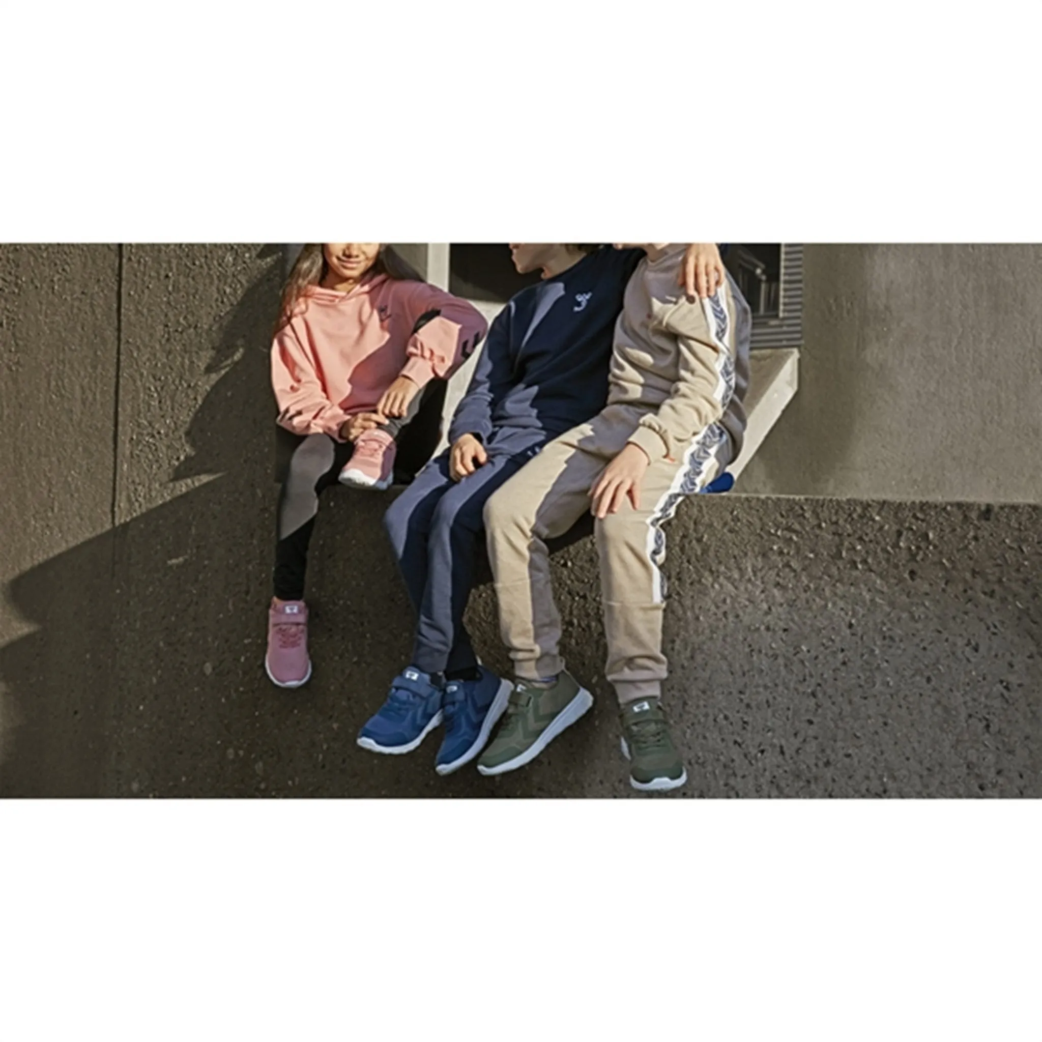 Hummel Actus TEX Sneakers JR Pink Slip On Construction Breath Ease