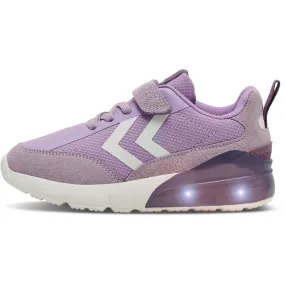 Stretchable Collar Design Non-Slip Sole Hummel Lavender Daylight Jr Sneakers