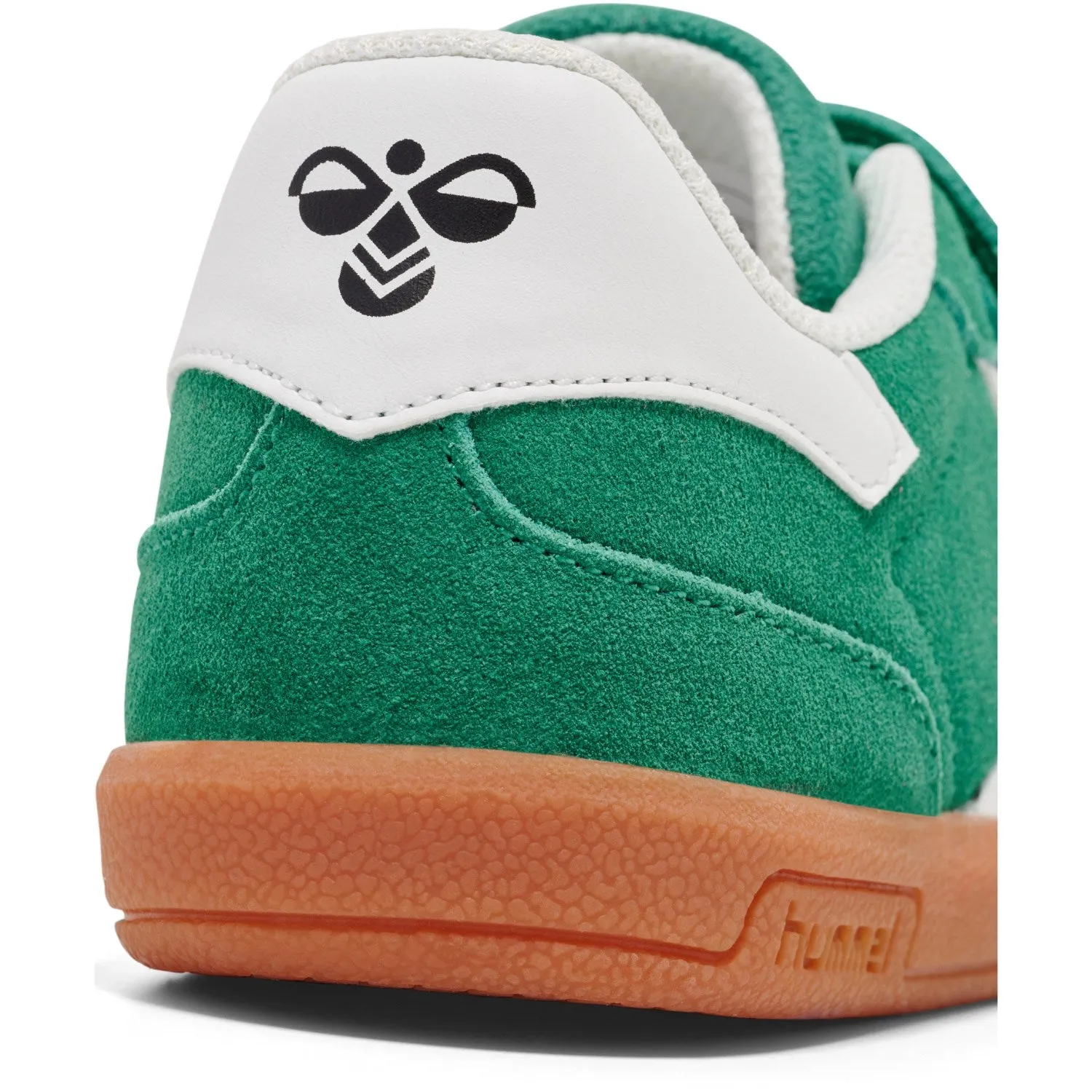 Rubberized Finish Hummel Pepper Green Victory Suede Ii Low Sneakers