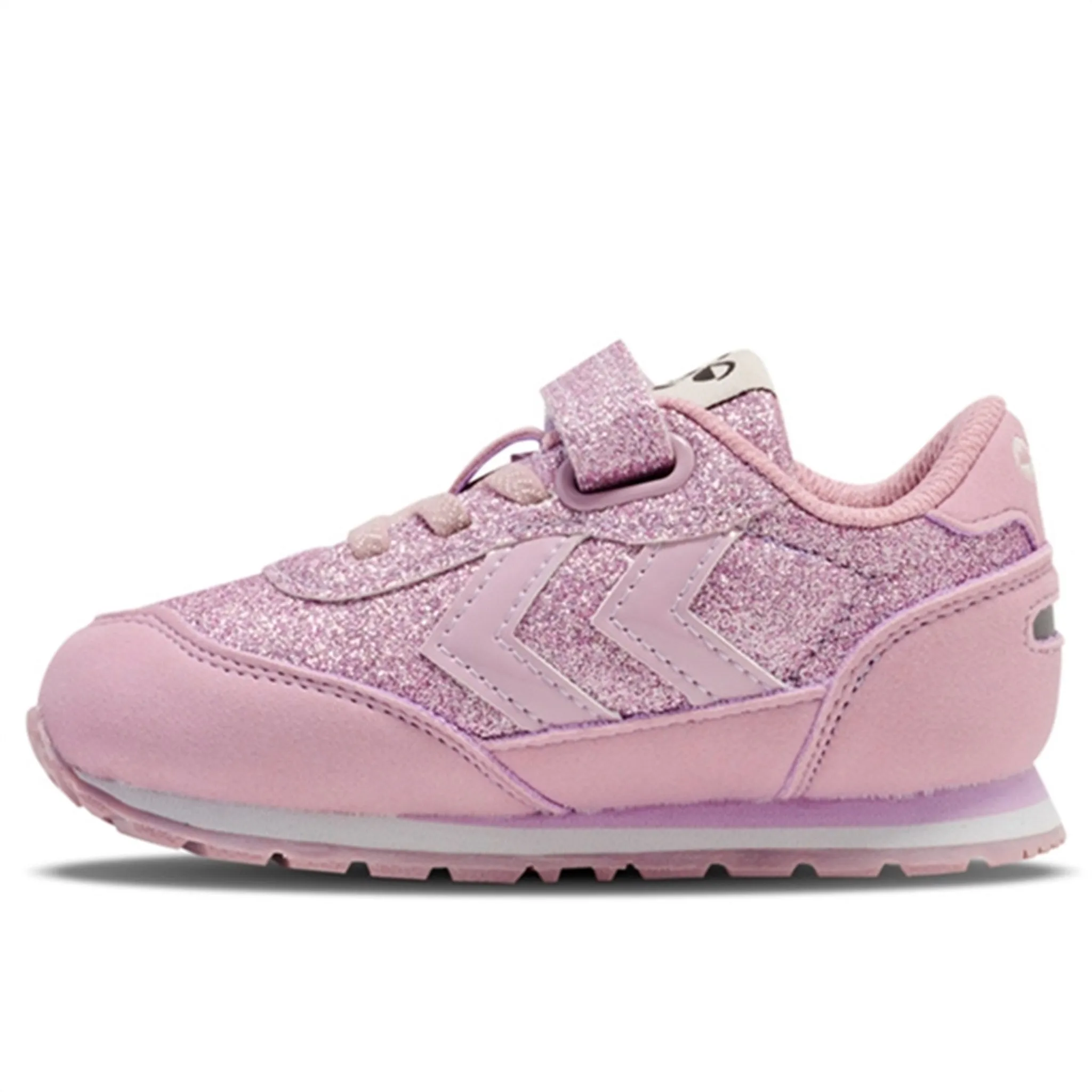 Temperature Regulating Liner Hummel Reflex Glitter Infant Sneakers Lavender Frost
