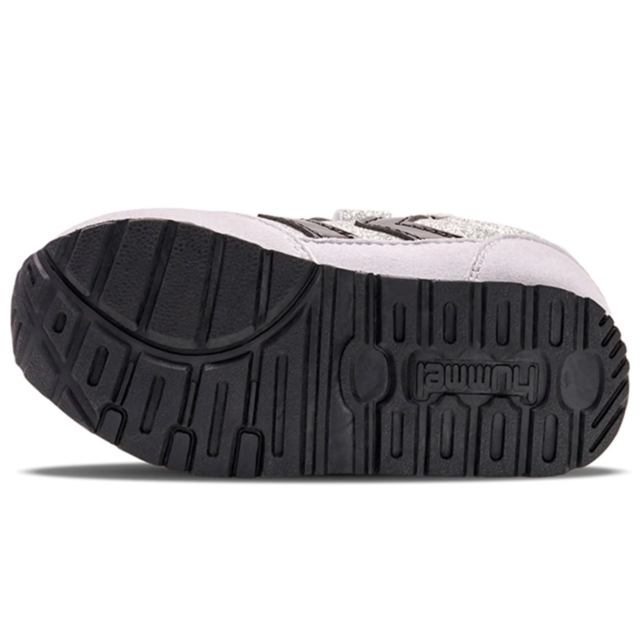 Stable SlipResistantOutsole Hummel Reflex Glitter Infant Sneakers Silver