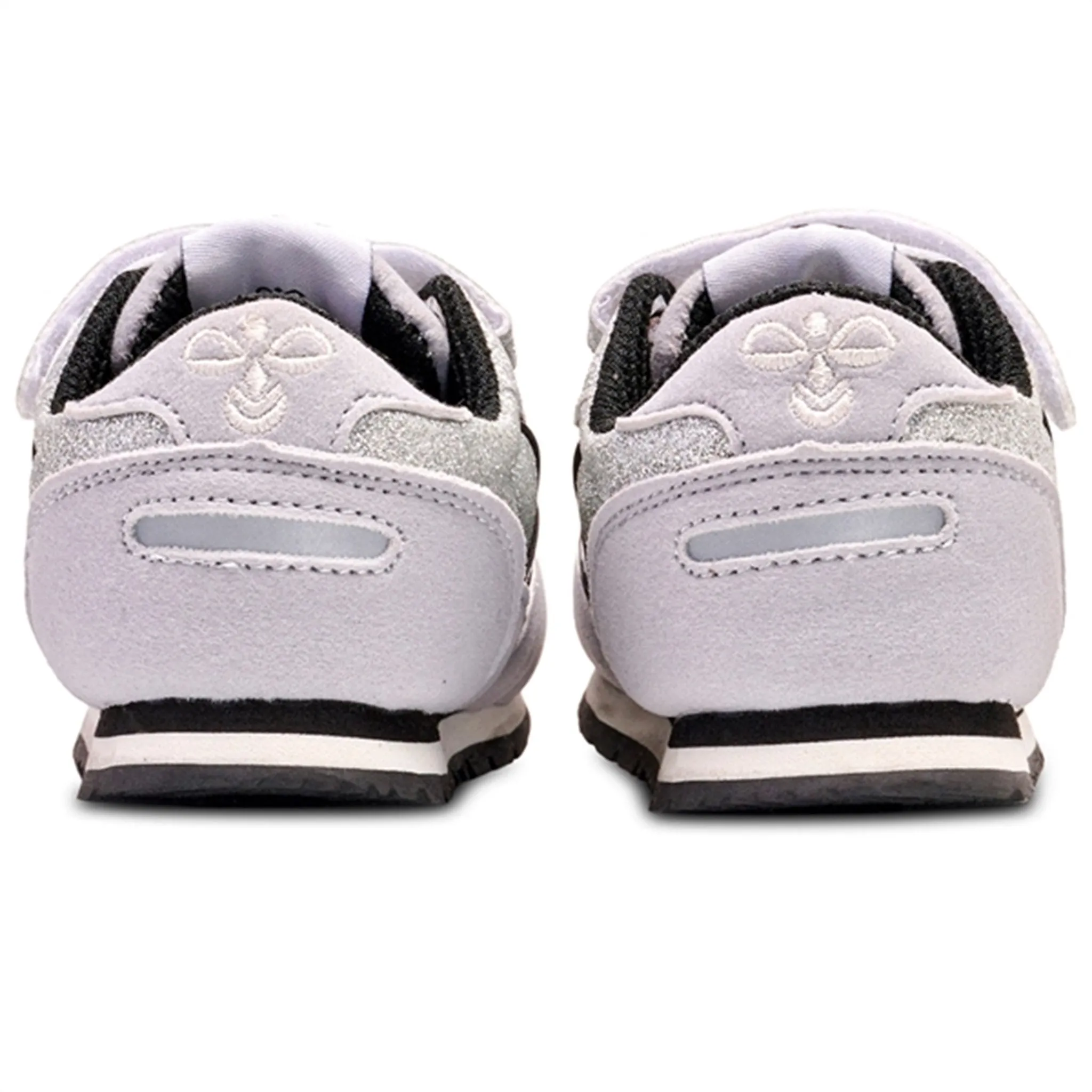 Multi Directional Flex Flex Zones Engineering Hummel Reflex Glitter Infant Sneakers Silver