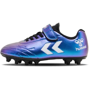 Traction Treads Thermoforming Technology Hummel White/Multicolor Top Star F.G. Jr Football Boots