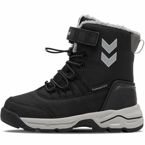 Hummel Black Snow Boot Tex Jr Asymmetric Lacing System