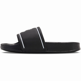 Hummel Black/White Pool Slide Jr Padded