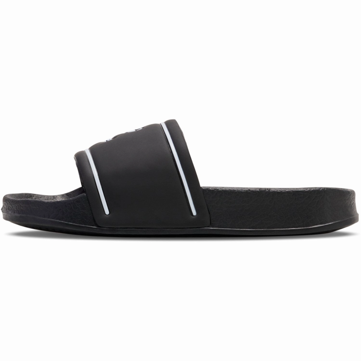 Hummel Black/White Pool Slide Jr Padded