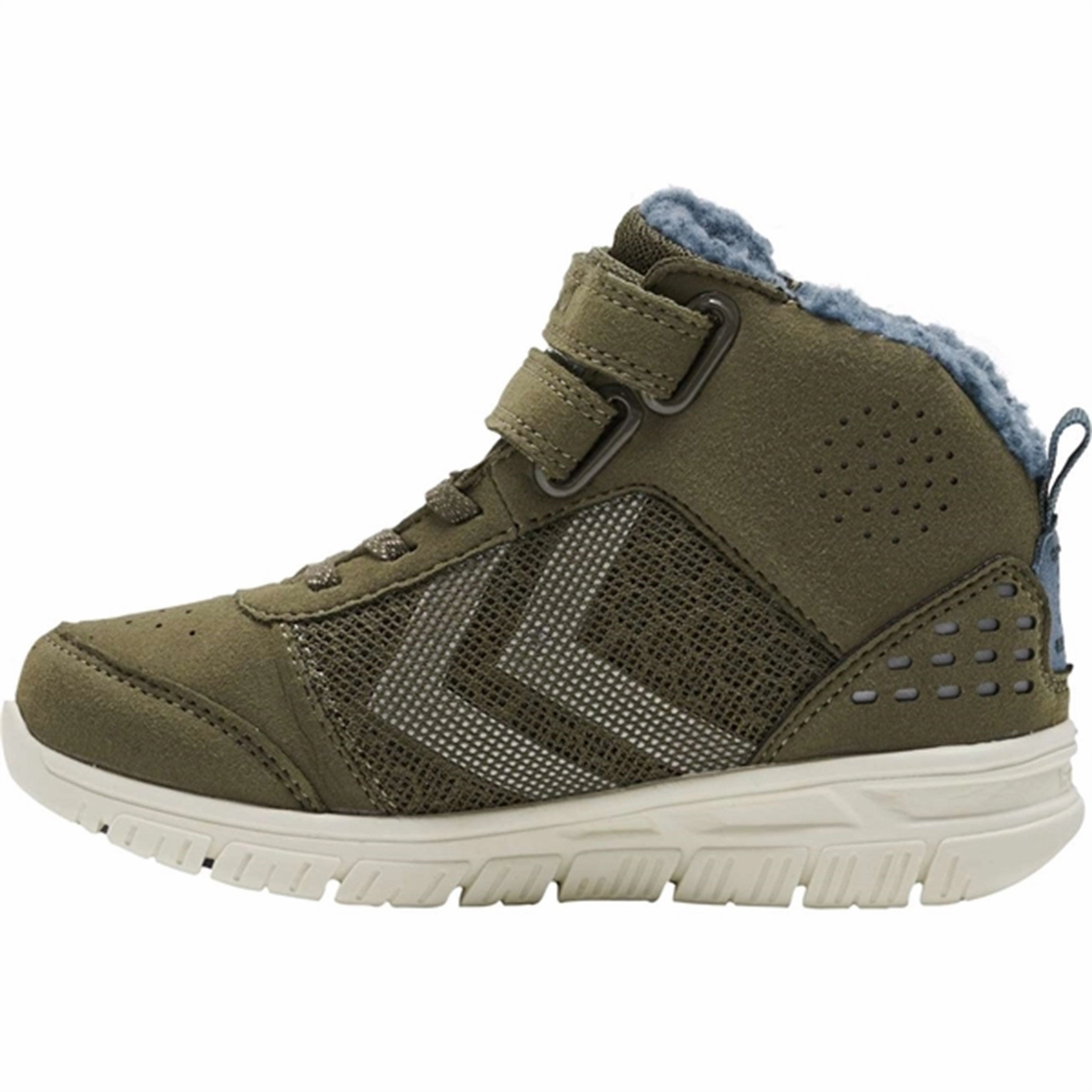 Hummel Crosslite Winter Mid Tex JR Dark Olive Torsion Control System Abrasion Resistant Toe Cap