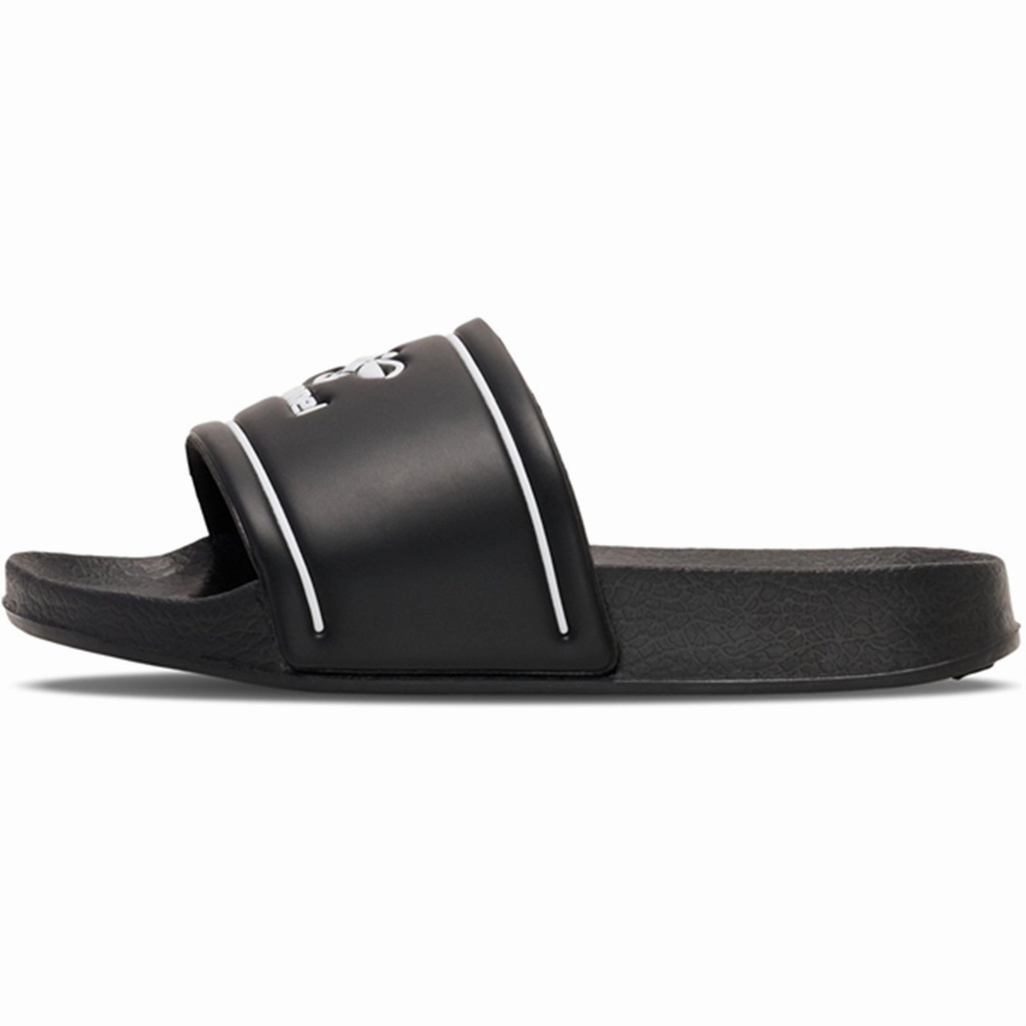 Hummel Pool Slide JR Sandal Black Double Layer Strap Reinforcement