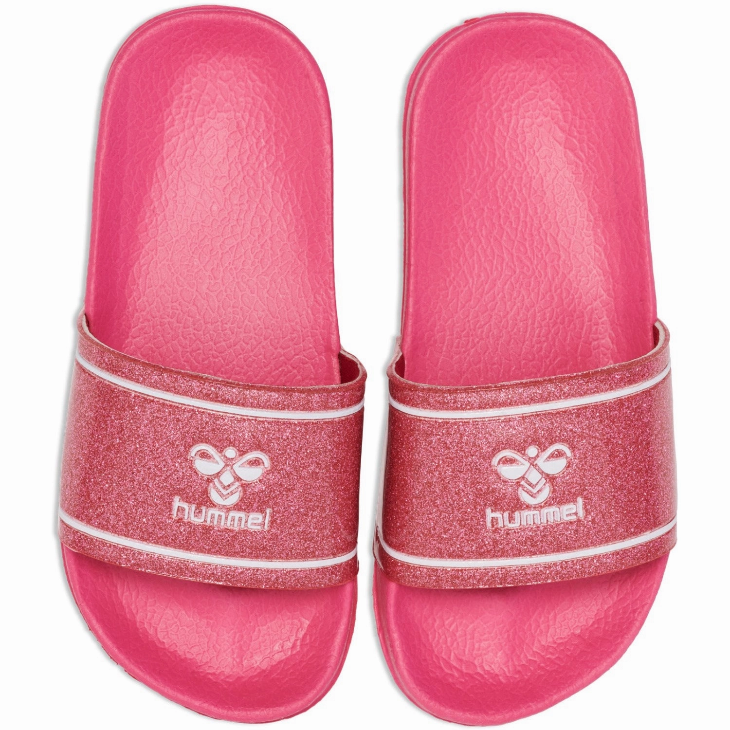 Hummel Raspberry Pool Slide Glitter Jr Relaxed Footwear