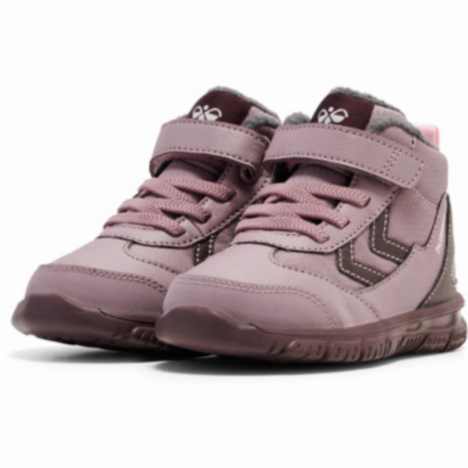 Hummel Twilight Mauve Crosslite Winter Mid Infant Boot Waterproof Trail Runner High   Quality Leather