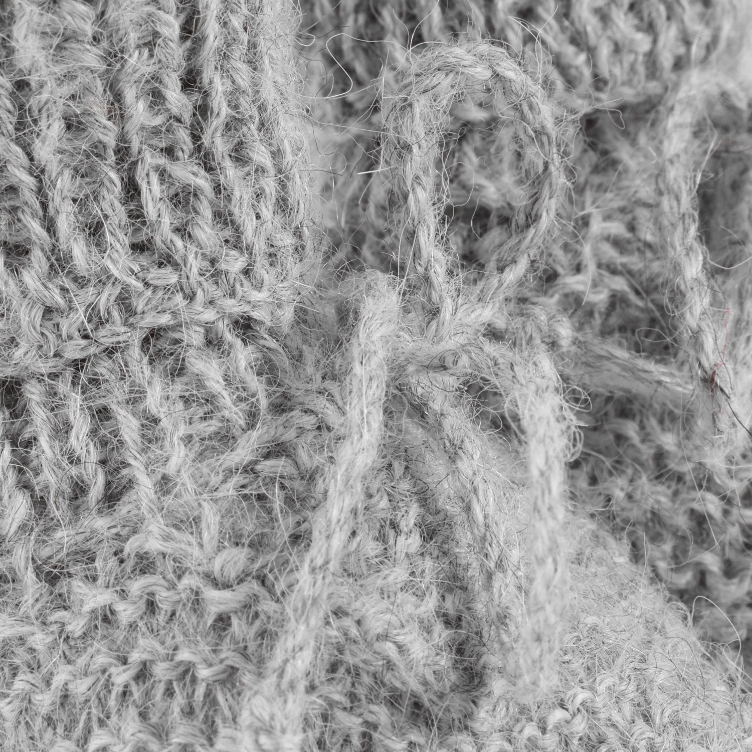 Durable Material SyntheticUpper Huttelihut Medium Grey Melange Footies Alpaca Wool Knit