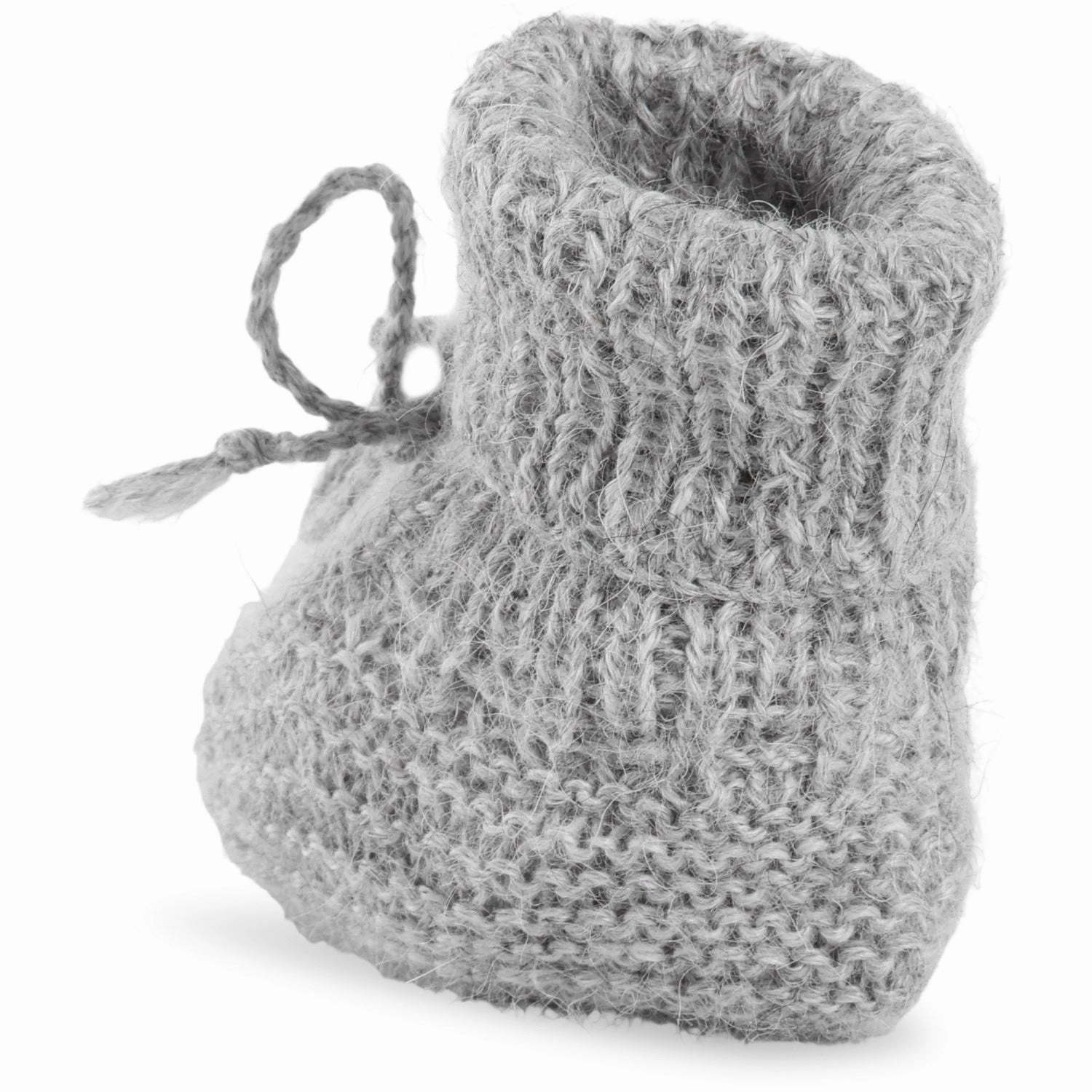 AirCushion Instant Step Fit Huttelihut Medium Grey Melange Footies Alpaca Wool Knit
