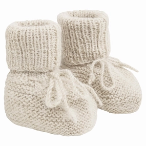Elegant Compact Design Huttelihut Off-White Footies Alpaca Wool Knit