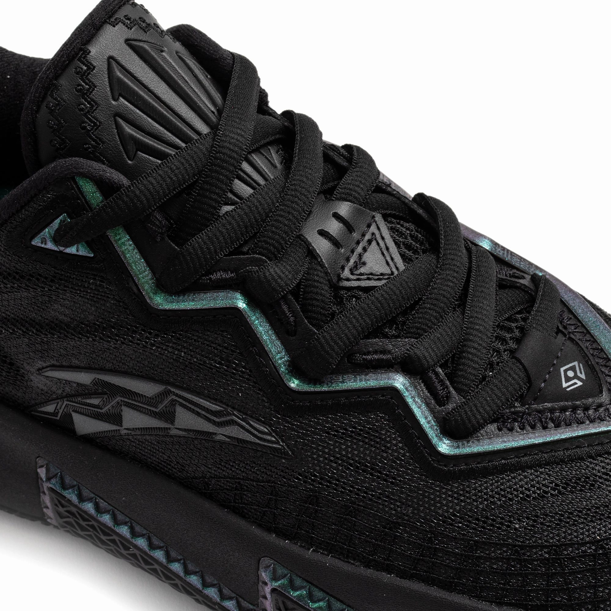 Anta Mens Kai 2 Triple Black Shoes Track and field Impact Protection Heel