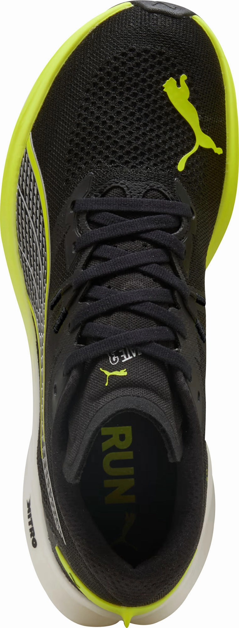 Puma Deviate Nitro 3 Mens Running Shoes - Black Sustainable Manufacturing Comfort Molding