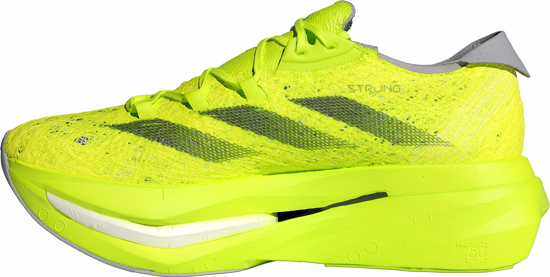 Ventilated Perforation System adidas Adizero Prime X 2.0 Strung Running Shoes - Yellow