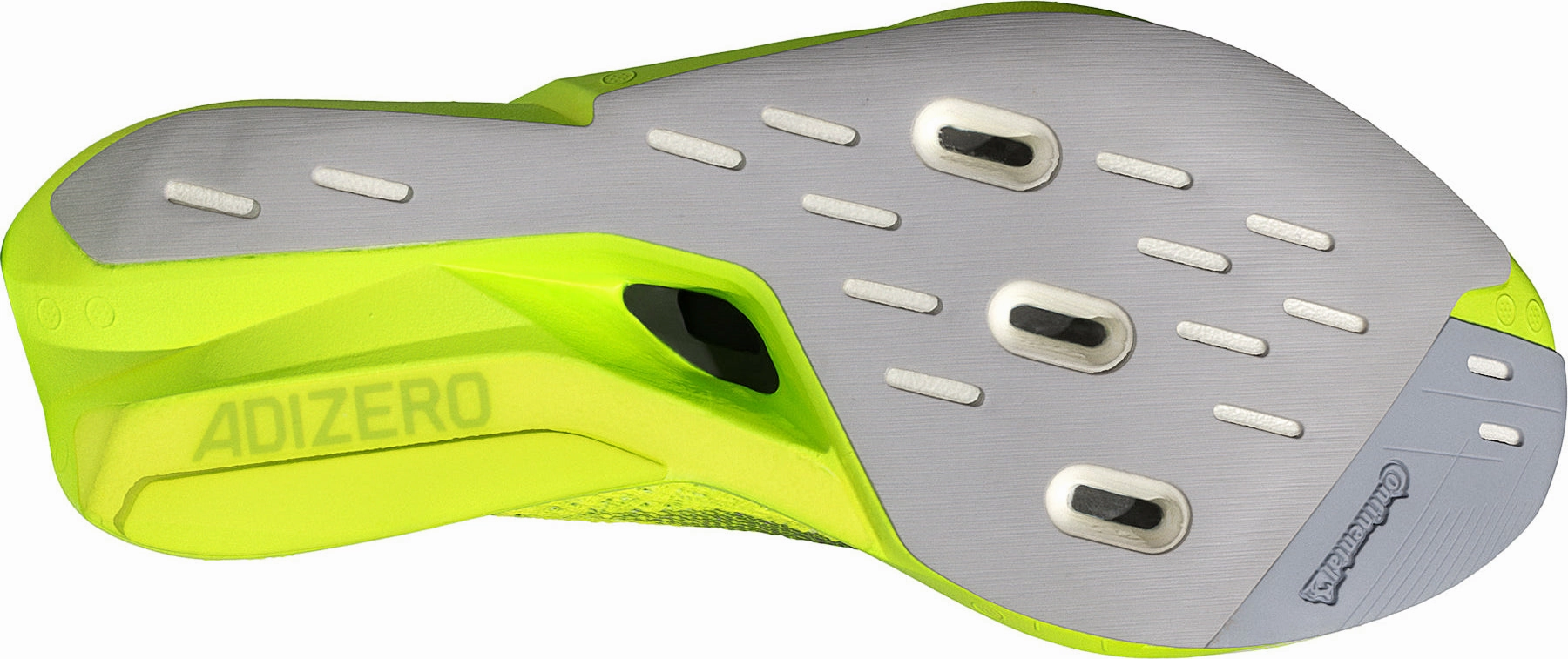 adidas Adizero Prime X 2.0 Strung Running Shoes - Yellow running with a gum rubber outsole Comfortable Straps