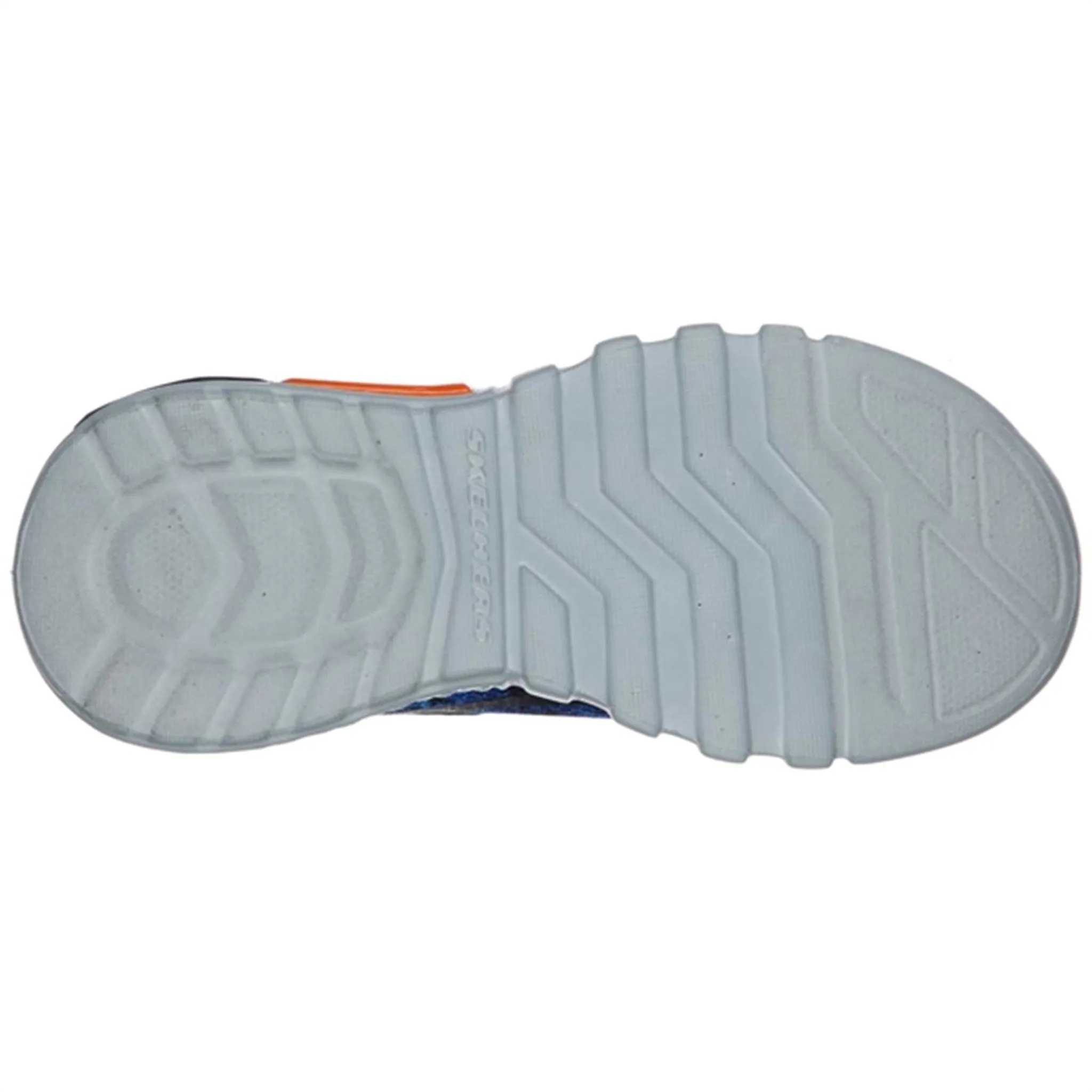 Durable Outsole Bendable Skechers S-Lights Flex Glow Sneakers Rondler Navy/Orange