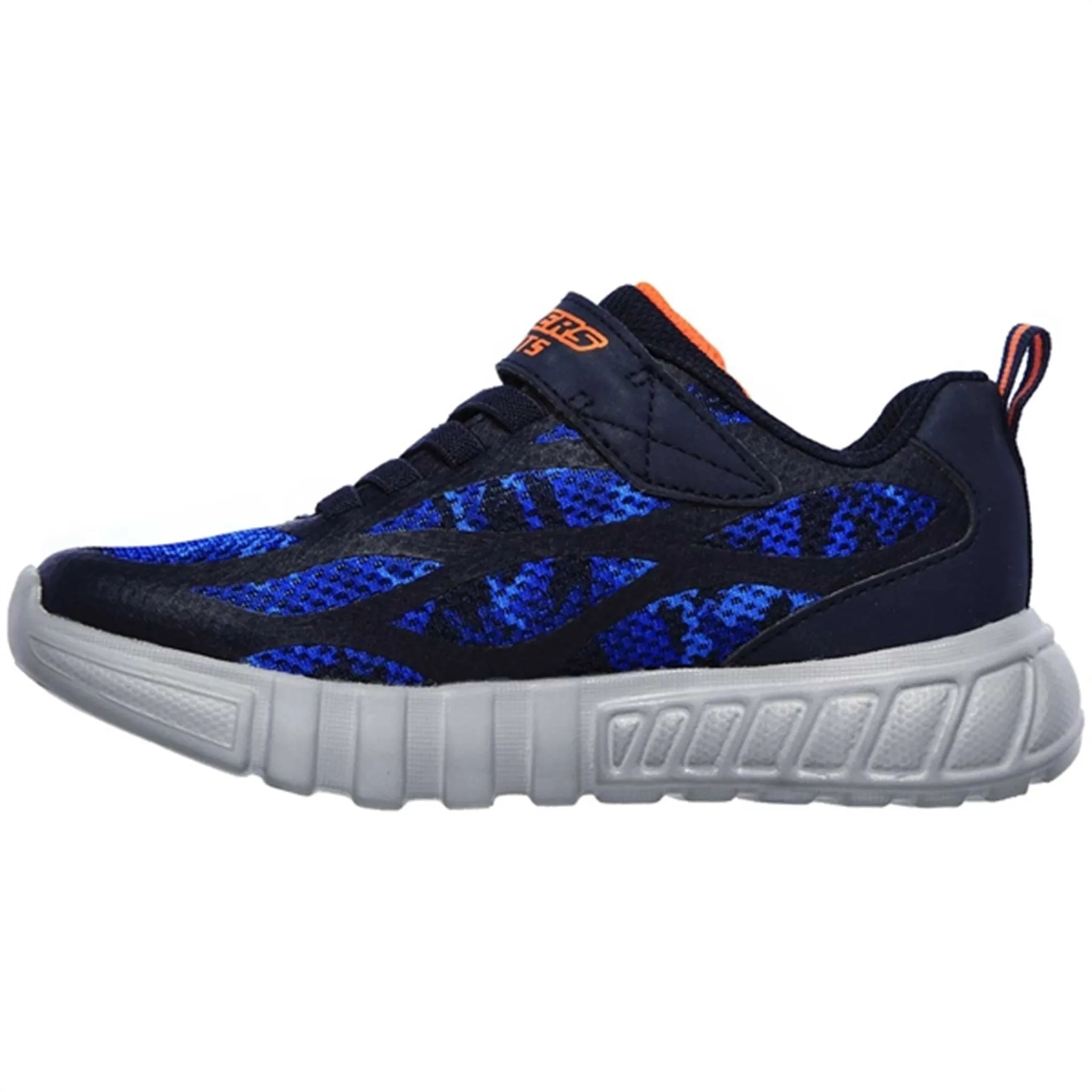 Skechers S-Lights Flex Glow Sneakers Rondler Navy/Orange Dynamic flex