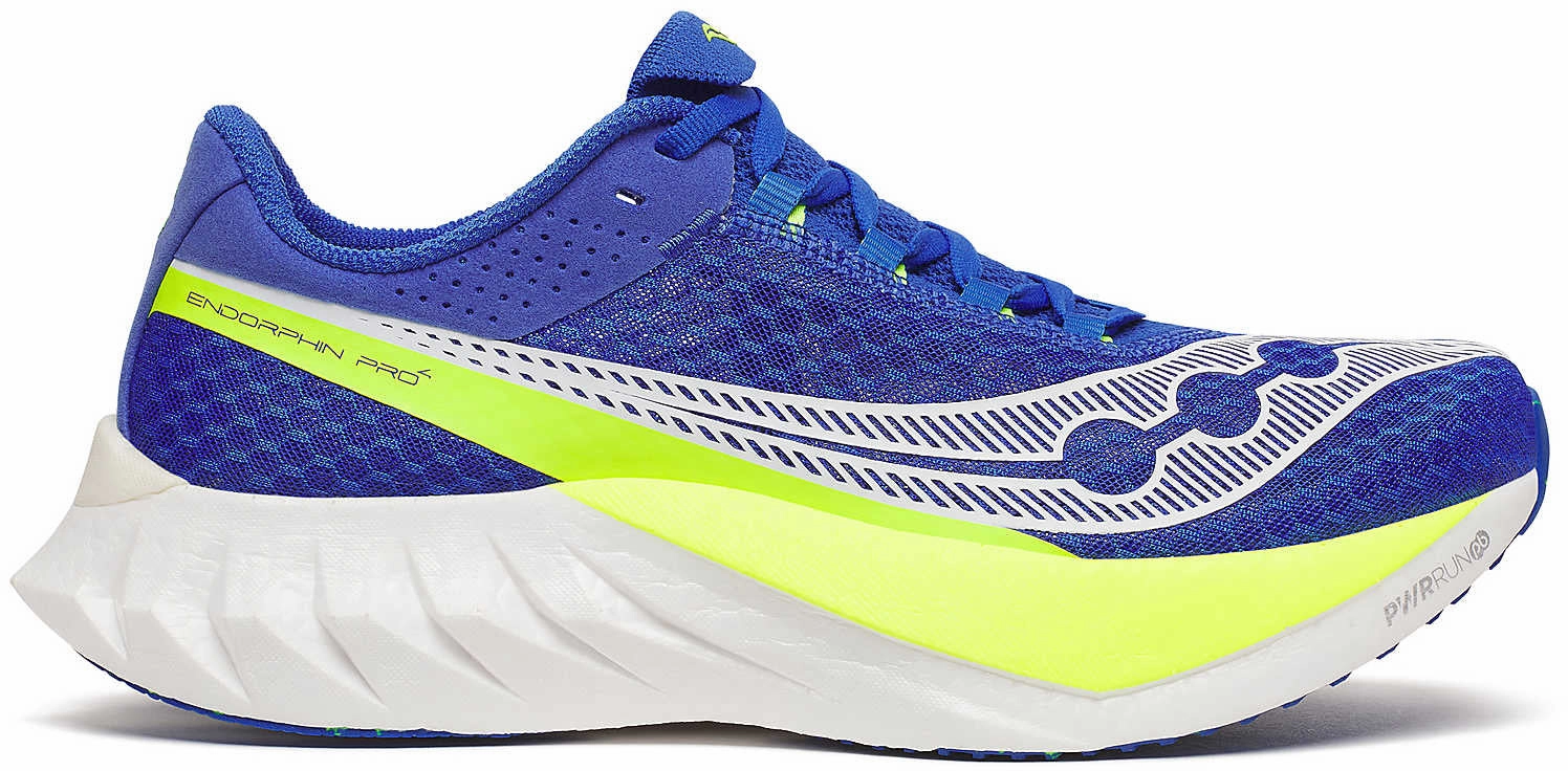 Saucony Endorphin Pro 4 Mens Running Shoes - Blue Abrasion Resistant Material
