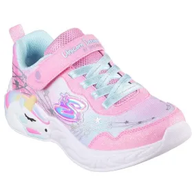 Stylish Pick Skechers Unicorn Dreams Ombre Print & Star Shoe Pink Turquoise