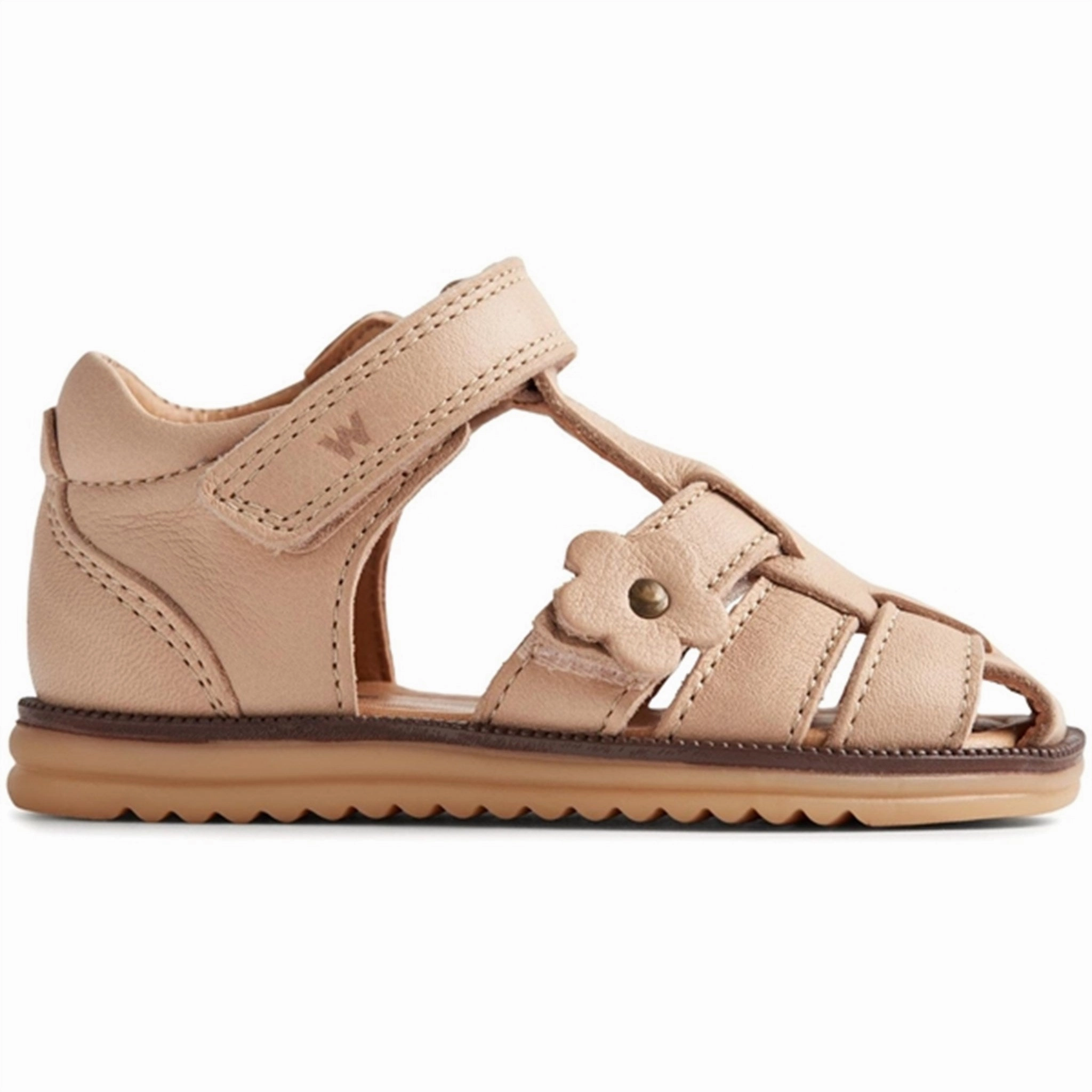 Fashionable Design Wheat Sandal Closed Toe Sky Flower Beige Rose