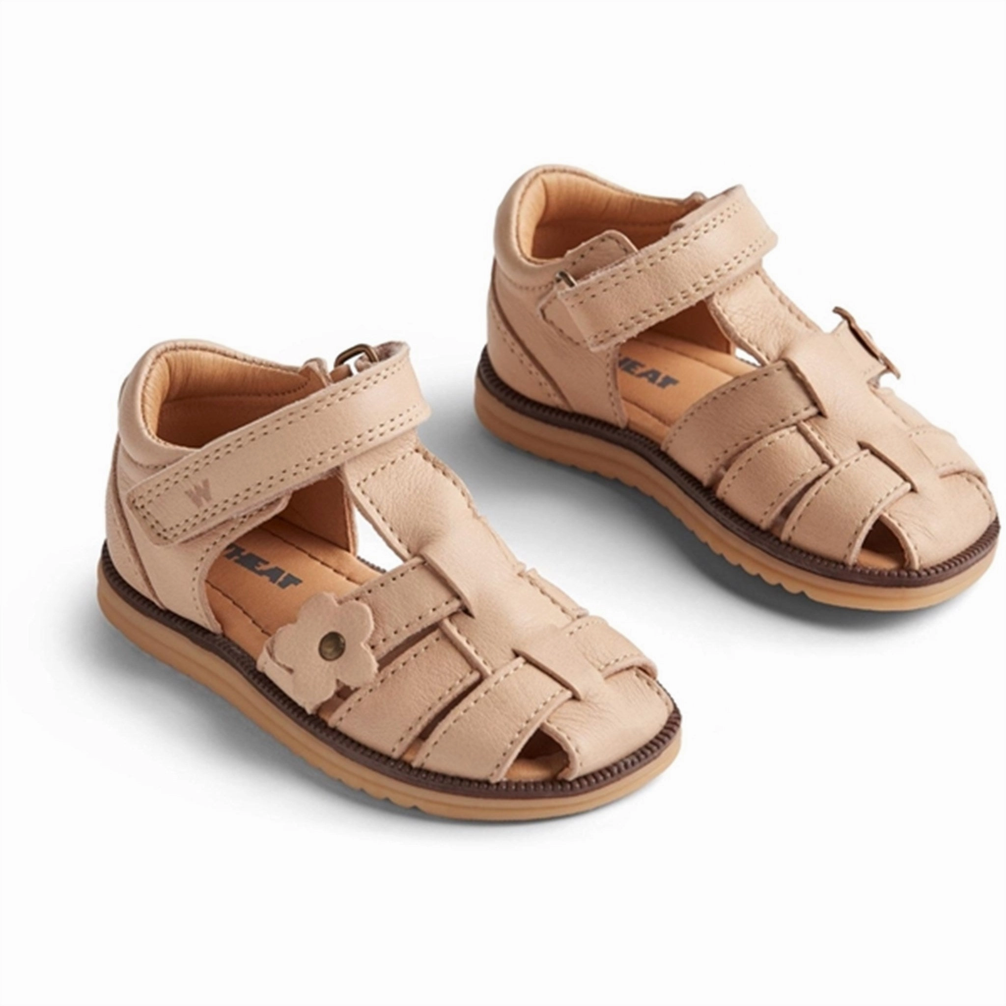 Wheat Sandal Closed Toe Sky Flower Beige Rose ventilation channels