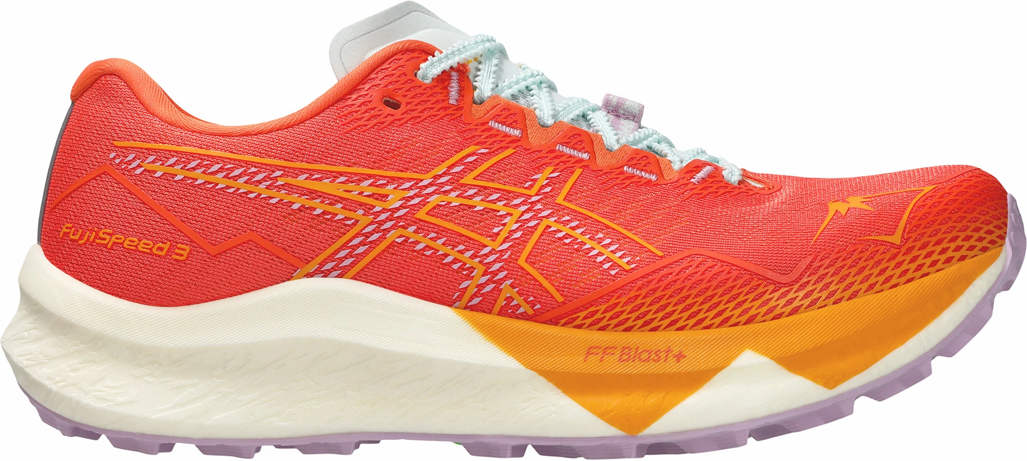 Asics FujiSpeed 3 Womens Trail Running Shoes - Orange environment - specific shoes