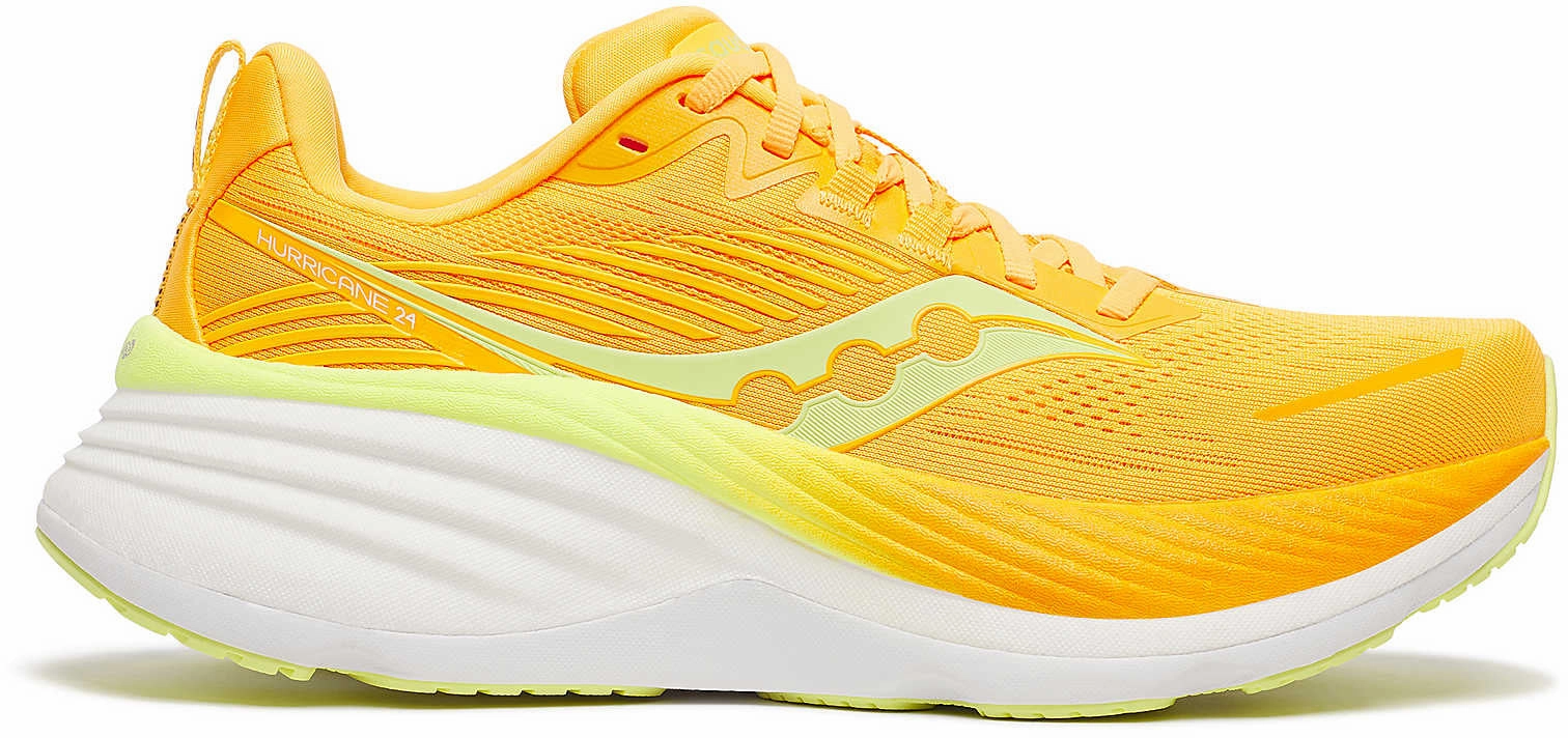 brand - name Saucony Hurricane 24 Womens Running Shoes - Yellow