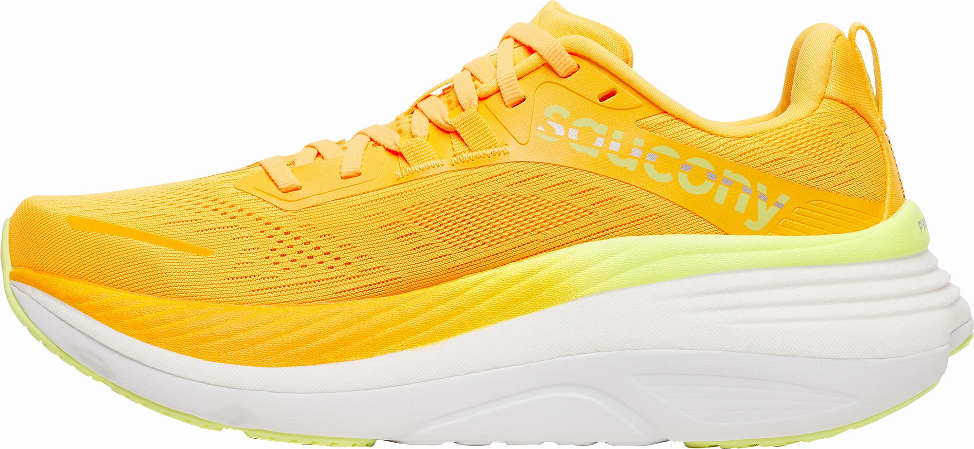 Adjustable Belt Fast Recovery Saucony Hurricane 24 Womens Running Shoes - Yellow
