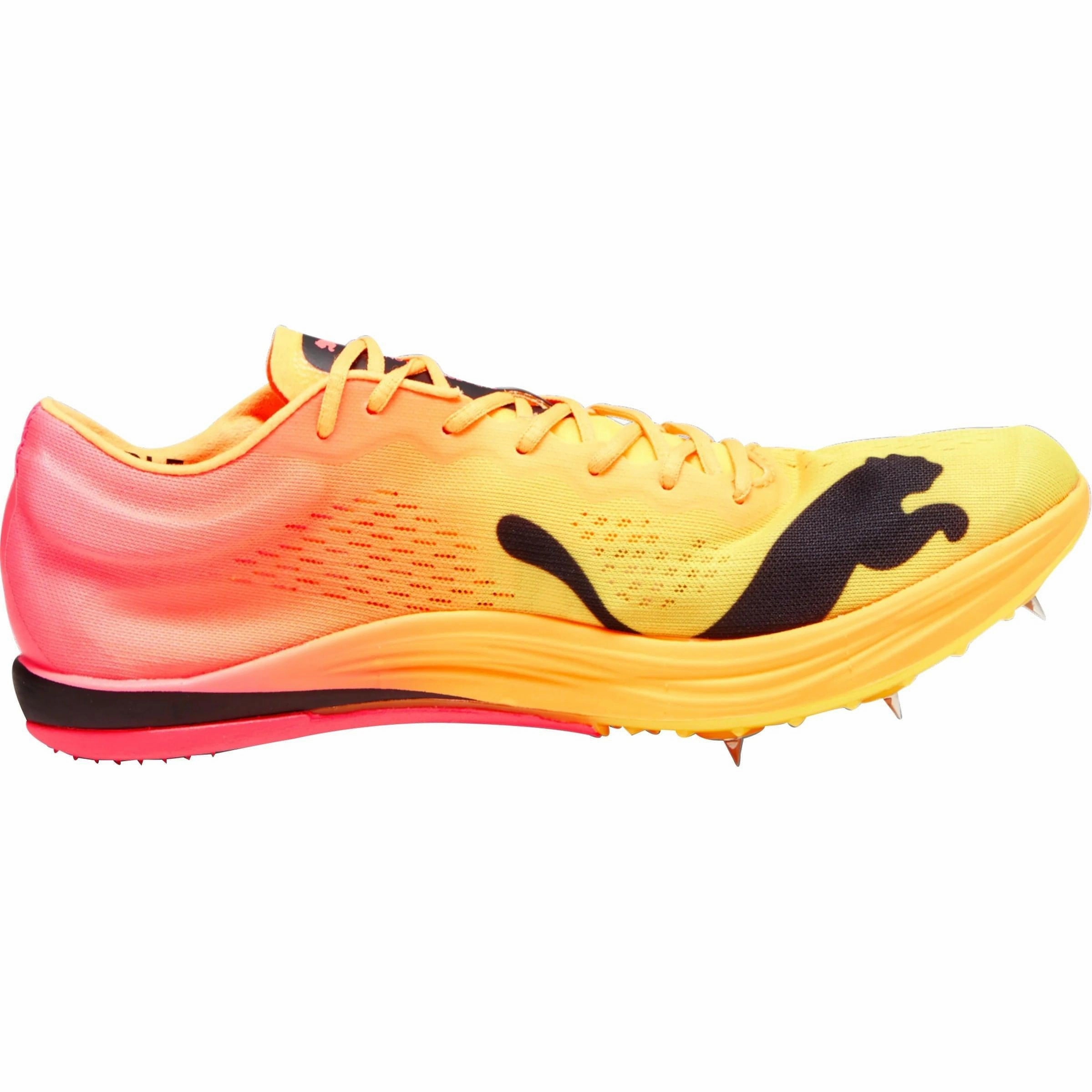 Puma evoSpeed Nitro Elite  Long Distance Running Spikes - Orange Fast Turn Knitted Collar