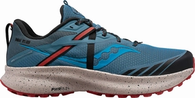 Adventure Saucony Ride 15 TR Mens Trail Running Shoes - Blue