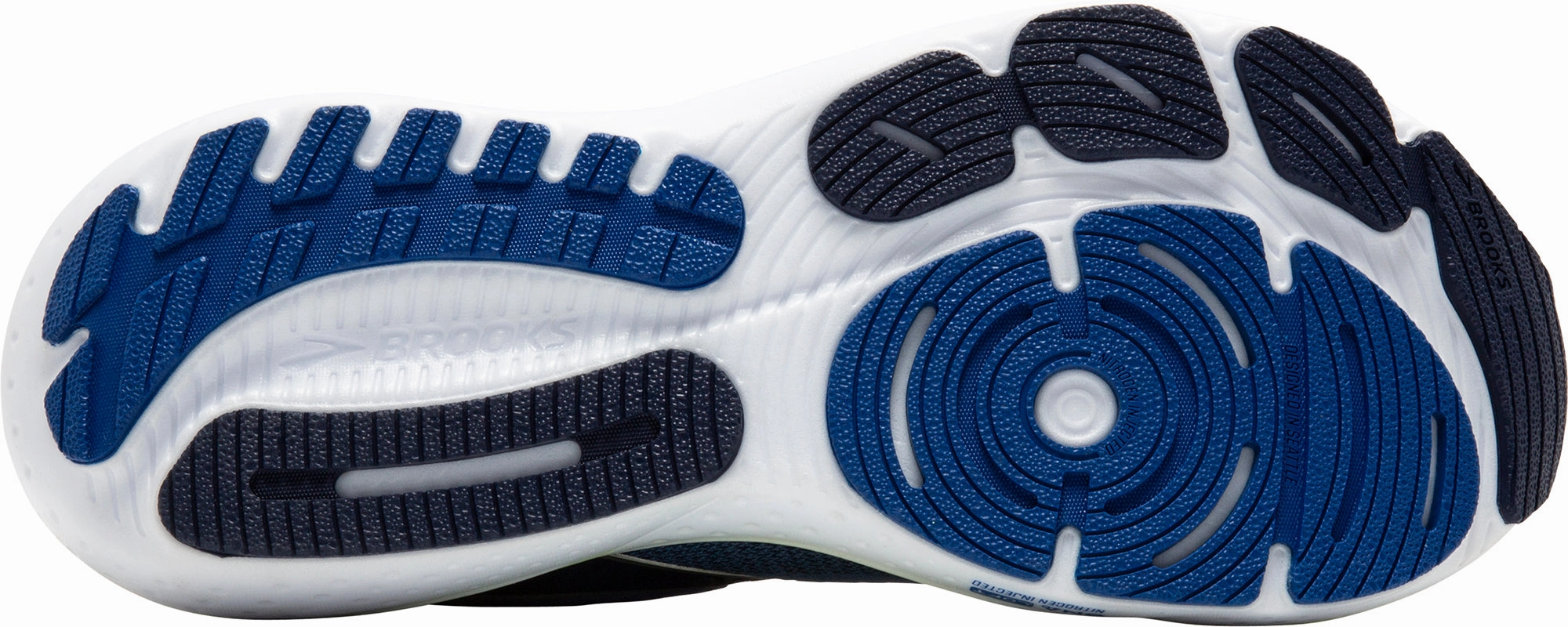 Ultra Breathable Tongue Wide fit Brooks Glycerin 21 Mens Running Shoes - Blue