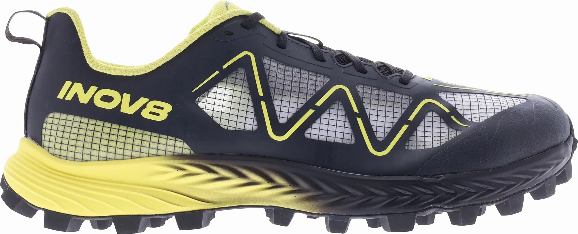 warm - weather Foam Cage Inov8 MudTalon Speed Mens Trail Running Shoes - Black